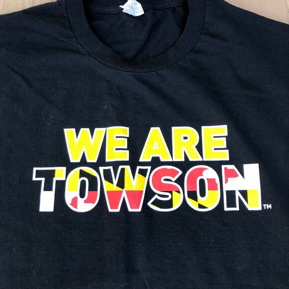 “We Are Towson” Men’s Black Alstyle Short Sleeve T-Shirt Large - Picture 2 of 7